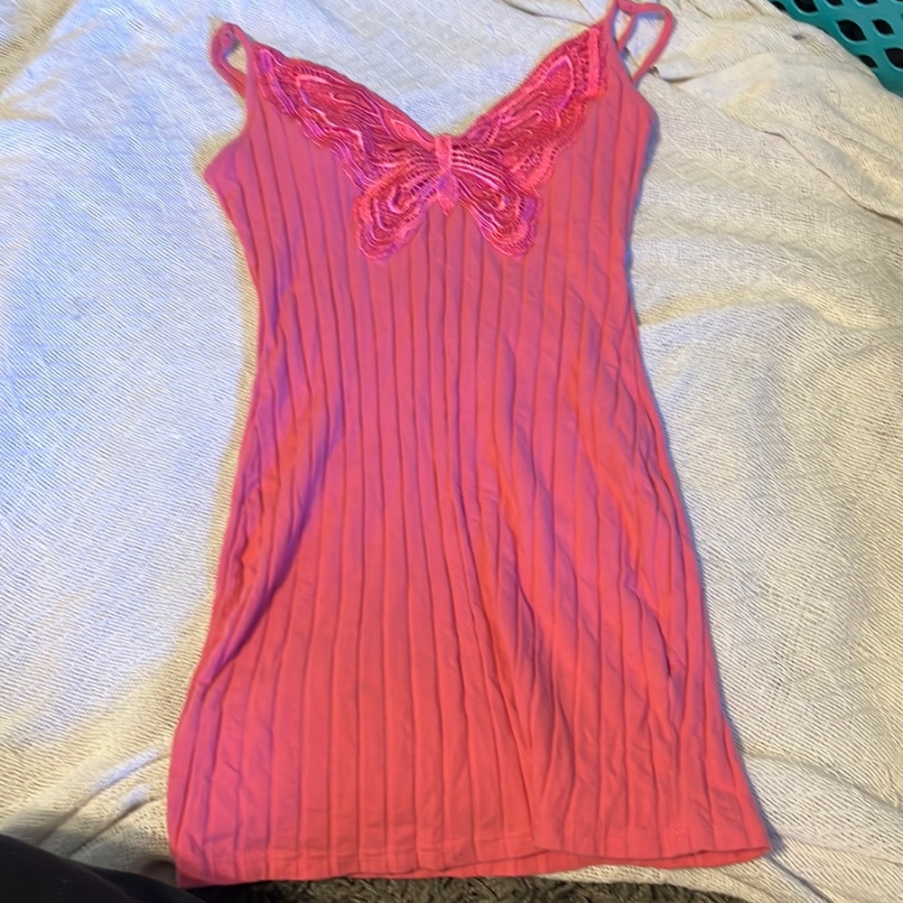 pink dress. size large